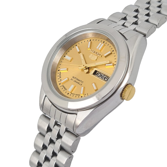 Seiko automatic 21 Jewels Calendar Stainless steel ladies watch  SYMF73J