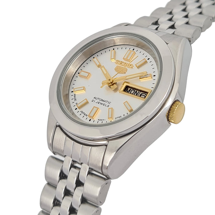 Seiko automatic 21 Jewels Calendar Stainless steel ladies watch  SYMH35J
