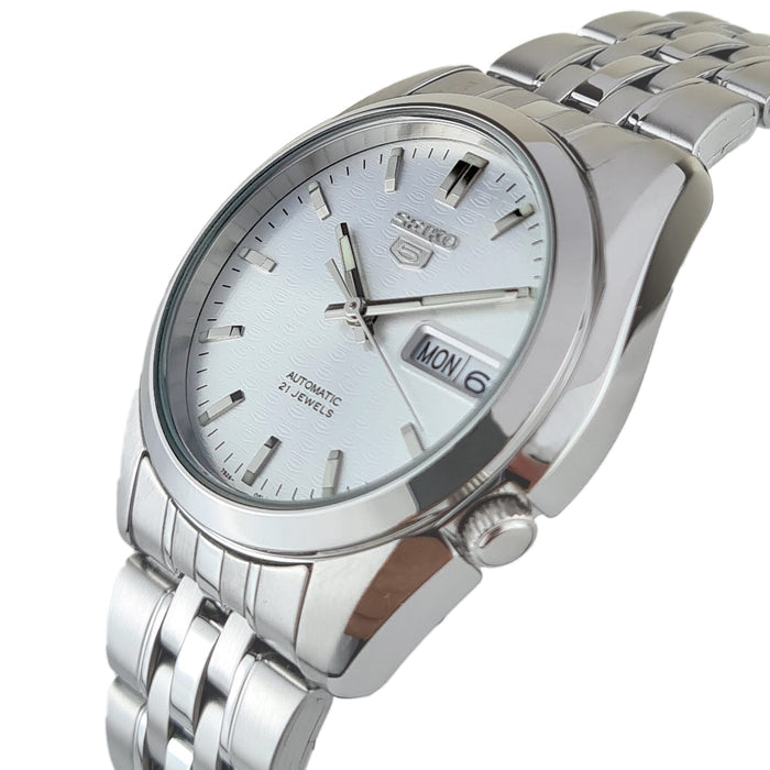 Seiko Classic 21 Jewels  37 mm Stainless Steel Watch for Men SNK355K1