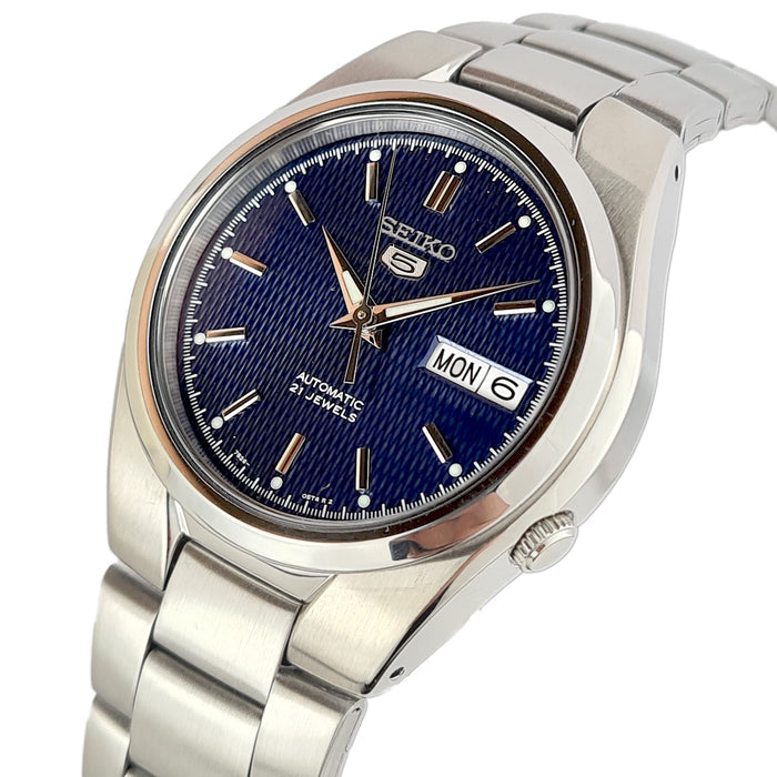Seiko Classic 21 Jewels  37 mm Stainless Steel Watch for Men SNK603K1