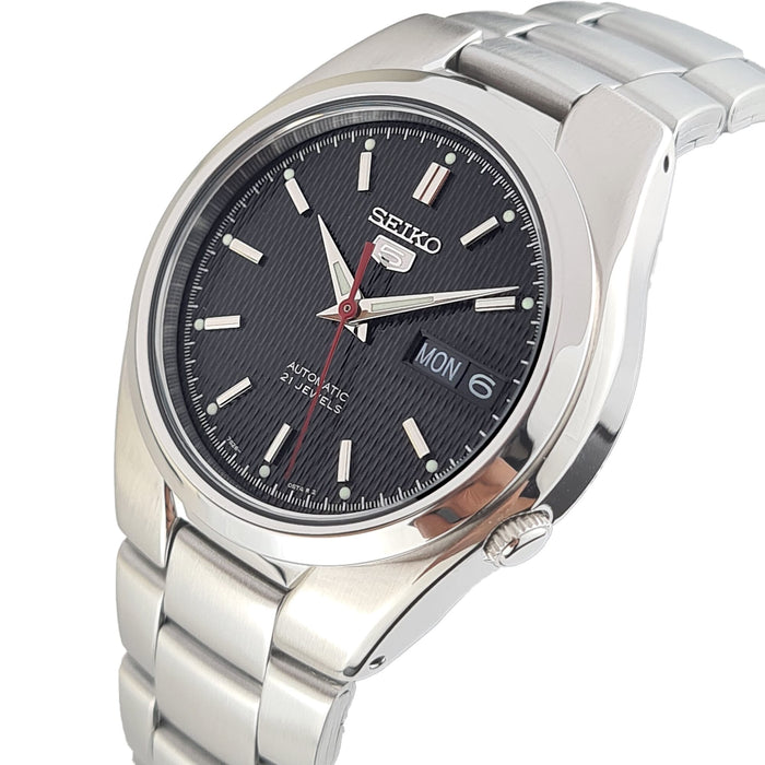 Seiko Classic 21 Jewels  37 mm Stainless Steel Watch for Men SNK607K1