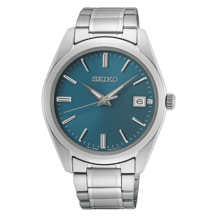 Seiko Men Analog Quartz Watch with Stainless Steel Strap SUR525P1, Silver, Bracelet