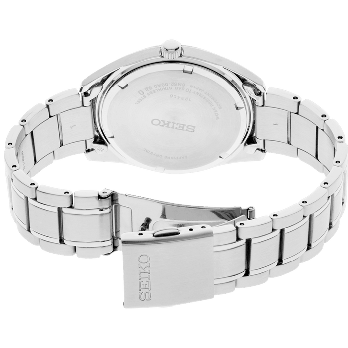 Seiko Men Analog Quartz Watch with Stainless Steel Strap SUR527P1, Silver, Bracelet