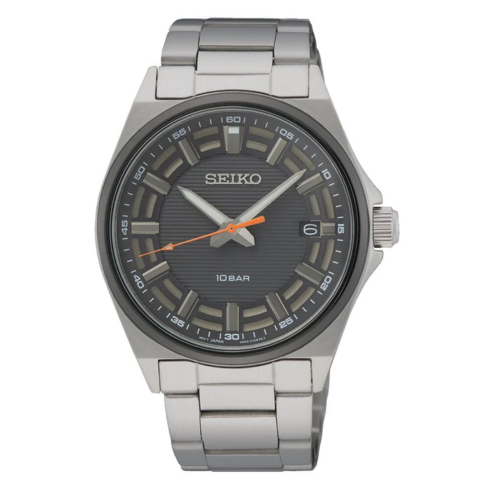 Seiko Men Analog Stainless Steel Watch SUR507P1, Silver