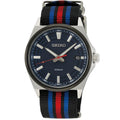 Seiko Men Blue Dial Blue And Red Nato Strap SUR509P1