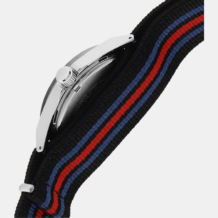 Seiko Men Blue Dial Blue And Red Nato Strap SUR509P1