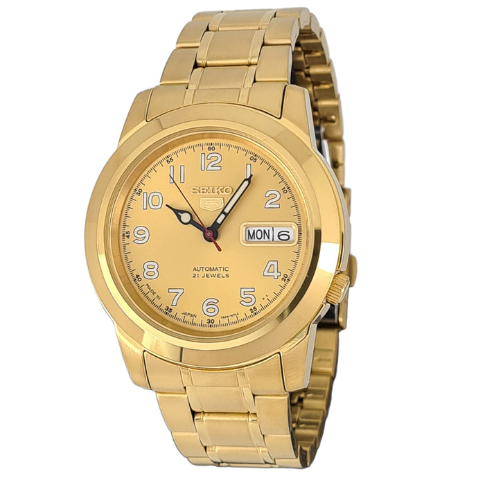 Seiko Mens Automatic Watch, Analog Display And Stainless Steel Strap Snkk38J1