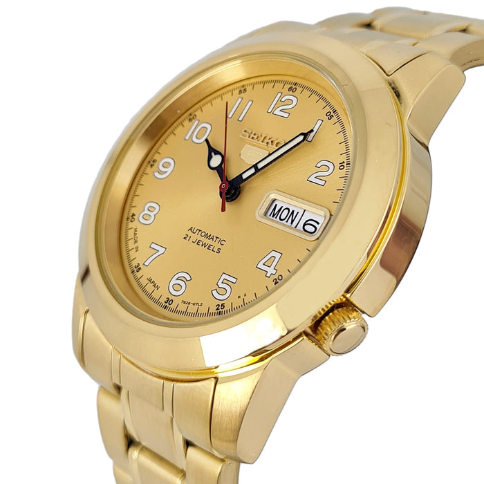 Seiko Mens Automatic Watch, Analog Display And Stainless Steel Strap Snkk38J1