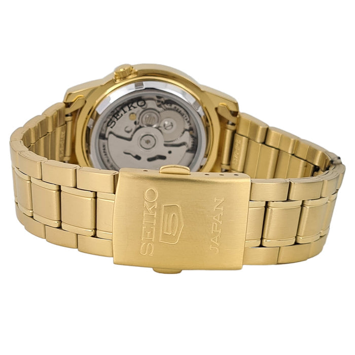 Seiko Mens Automatic Watch, Analog Display And Stainless Steel Strap Snkk38J1