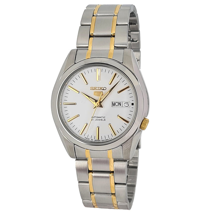 Seiko Men's Automatic Watch With Analog Display And Stainless Steel Strap Snkl47J1