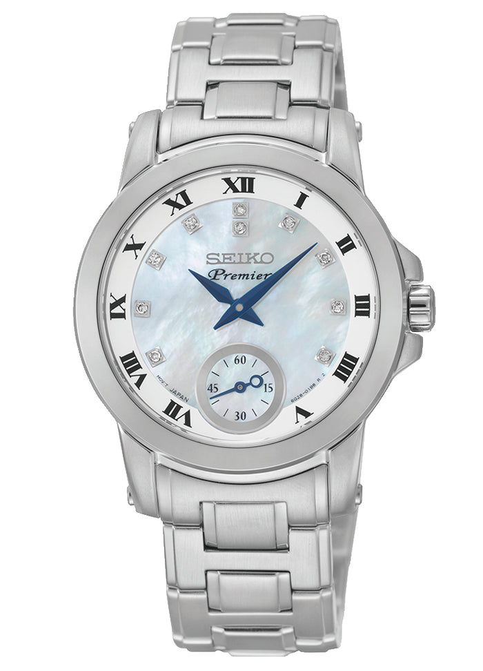 Seiko Premier Quartz Diamonds SRKZ61 SRKZ61P1 SRKZ61P Women's Watch