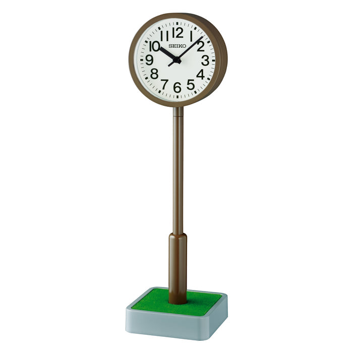 Seiko Shelf Clock Plastic case (Aluminum Pole)  QXG154BL