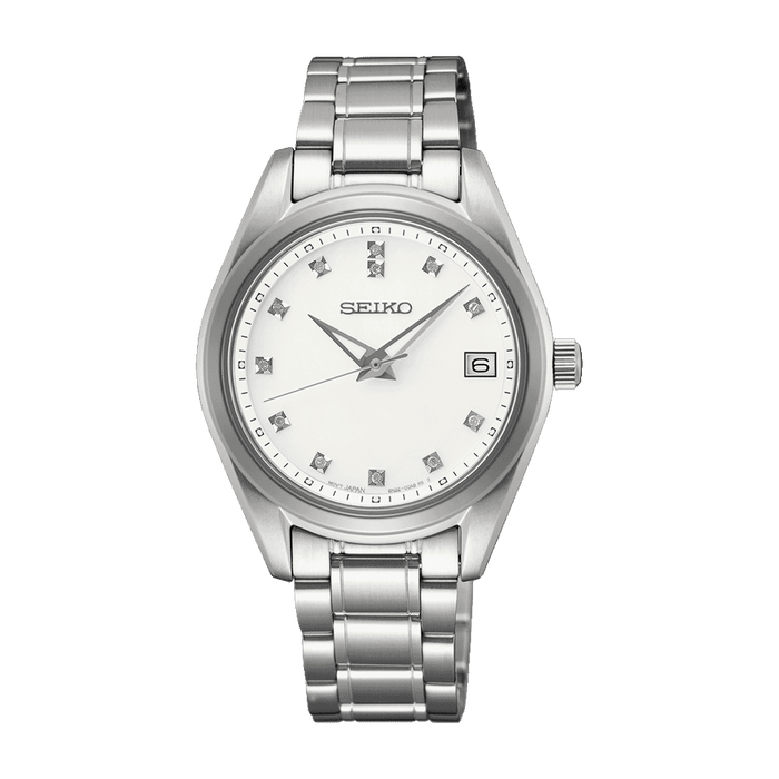 Seiko SUR579P1 Women's Analogue Quartz Watch with Stainless Steel Strap