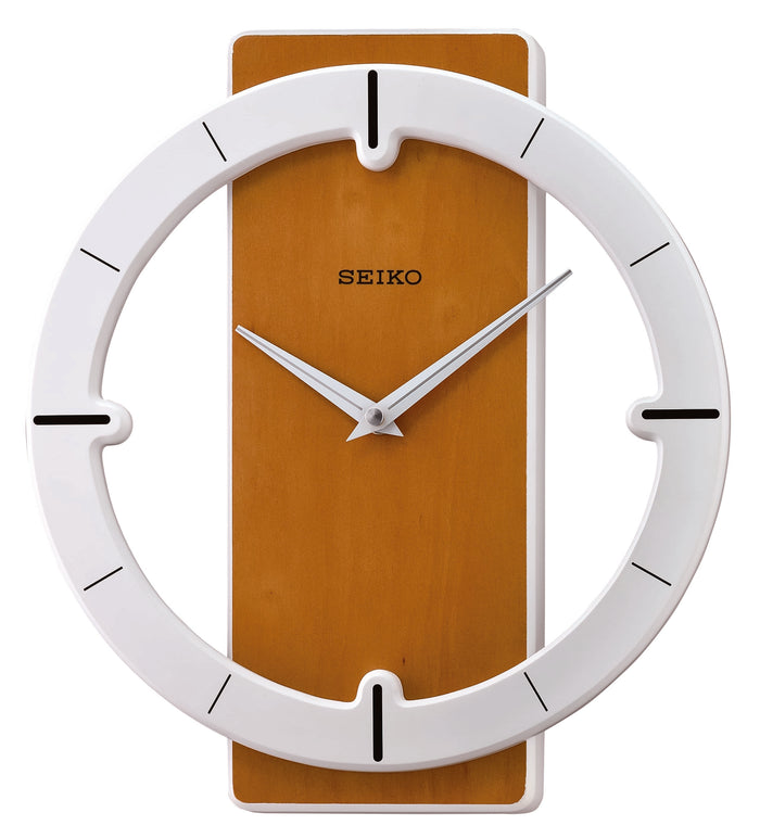 Seiko Wall Clock Wooden case (MDF / Maple veneer)  QXA774BLS