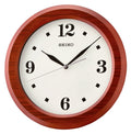 Seiko Wall Clock Wooden case (MDF / Zebra wood veneer)  QXA772BLS
