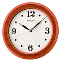 Seiko Wall Clock Wooden case (MDF / Zebra wood veneer)  QXA772ELS
