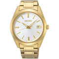Seiko White dial stainless steel watch for men SUR314P