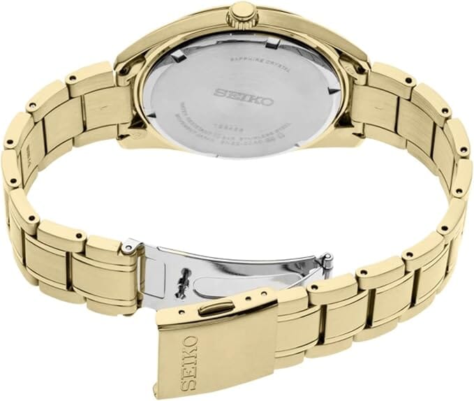 Seiko White dial stainless steel watch for men SUR314P