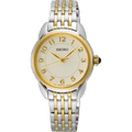 Seiko white dial stainless steel watch for women SUR562P