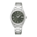 Seiko Women Analog Quartz Watch with Stainless Steel Strap SUR533P1, Green Dial, Bracelet
