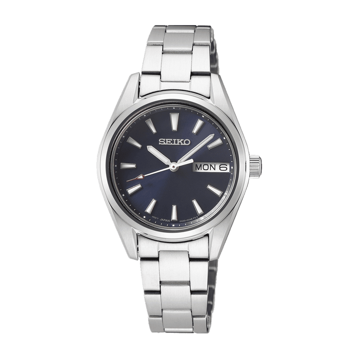 Seiko Women Analogue Japanese Quartz Watch with Stainless Steel Strap SUR353P1