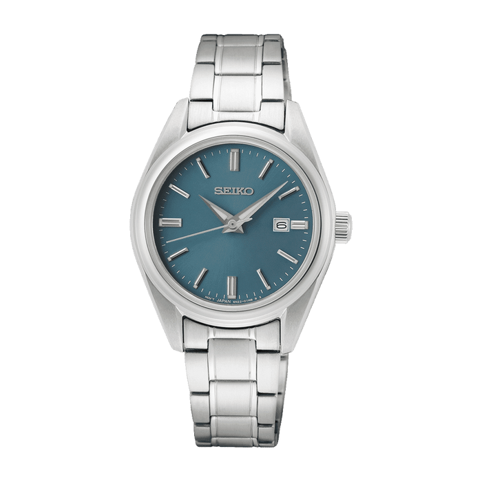 Seiko Women's Analog Quartz Watch with Stainless Steel Strap SUR531P1, Silver, Bracelet