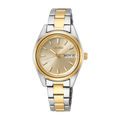 Seiko Women's Classic Quartz Watch with Analog Display and Stainless Steel Strap SUR354P1