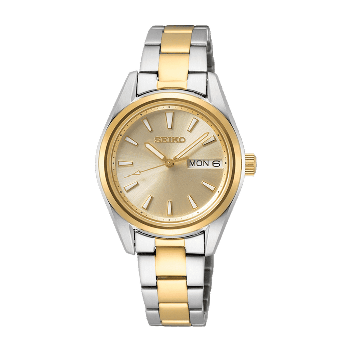 Seiko Women's Classic Quartz Watch with Analog Display and Stainless Steel Strap SUR354P1