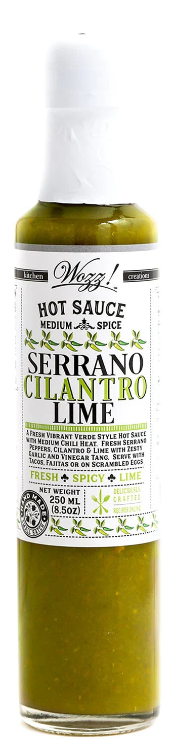Serrano Cilantro Lime Hot Sauce