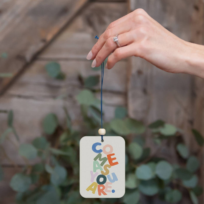 Set of 2 Come As You Are Car Air Freshener | 70s 80s Retro Cozy Cotton Car Scent Diffuser Deodorizer