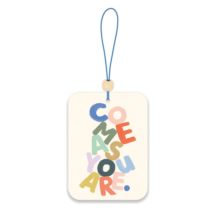 Set of 2 Come As You Are Car Air Freshener | 70s 80s Retro Cozy Cotton Car Scent Diffuser Deodorizer