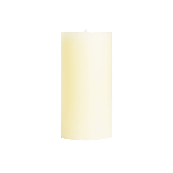 Shell White Unscented Pillar Candles - 3x3"