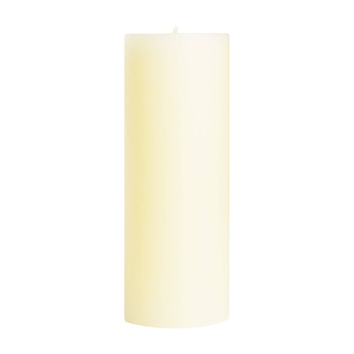 Shell White Unscented Pillar Candles - 3x3"