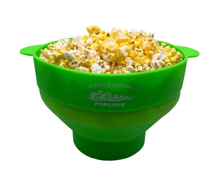 Silicone Microwave Popper: Green