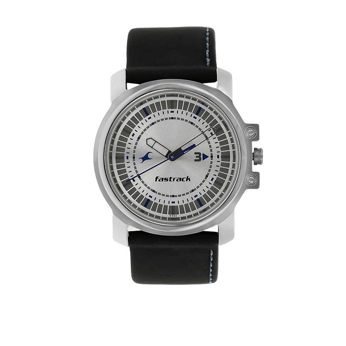 Silver Dial Analog Watch 3039SL01, Silver, strap