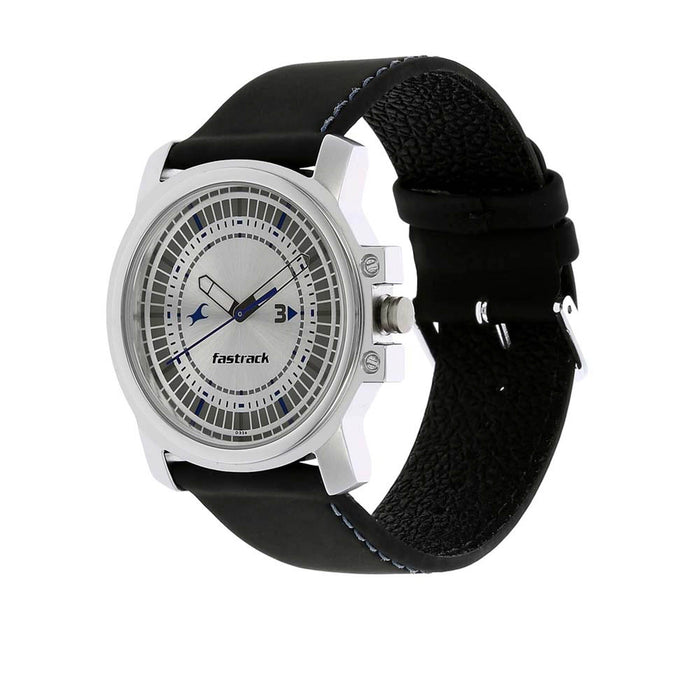 Silver Dial Analog Watch 3039SL01, Silver, strap