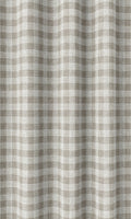 Check Patterned Home Décor Fabric By the Metre (Grey/ White)