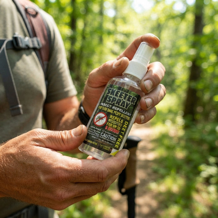 Skeeter Spray Insect Repellent Deet-Free Mosquito Tick Protection Travel Size 60ml