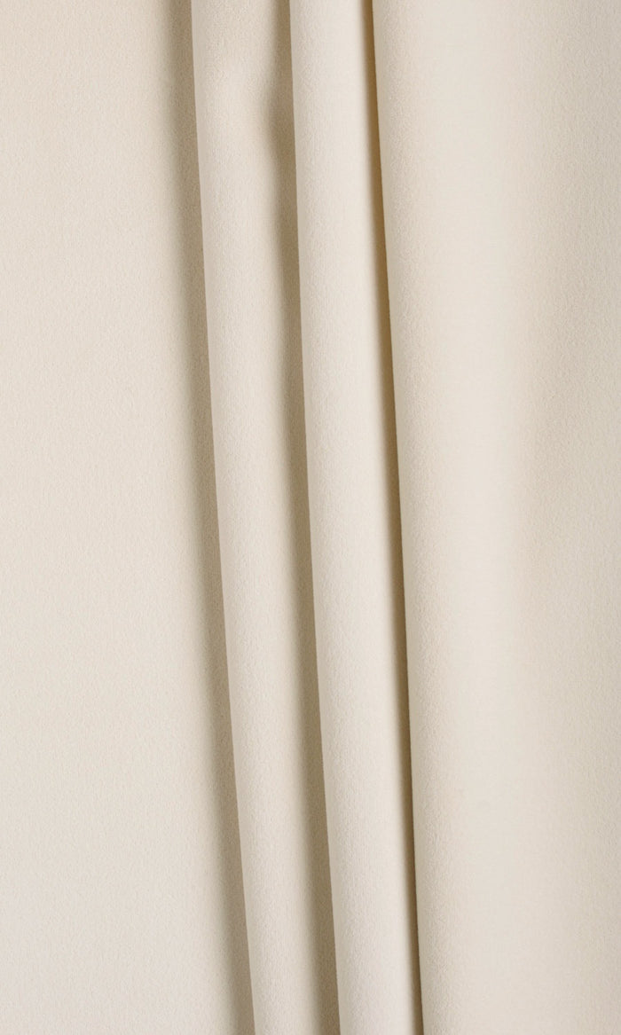 Velvet Window Treatments Fabric By the Metre (Warm Ivory)