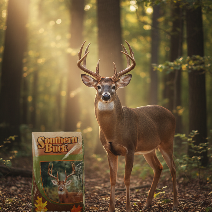 Southern Buck Rice Bran Deer Feed 50lbs. Bag
