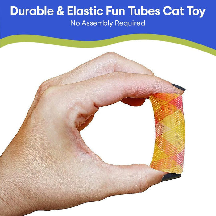 SPOT Kitty Fun Tubes Cat Toy 3pc Catnip Bouncy Interactive Chase Play 2-Pack
