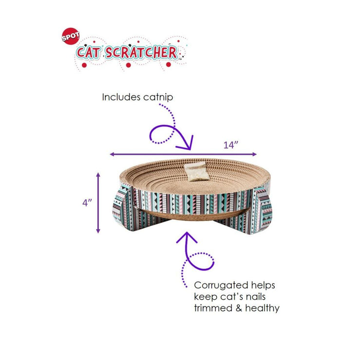 SPOT Nest Cat Scratcher w/Catnip 14-Inch SPOT