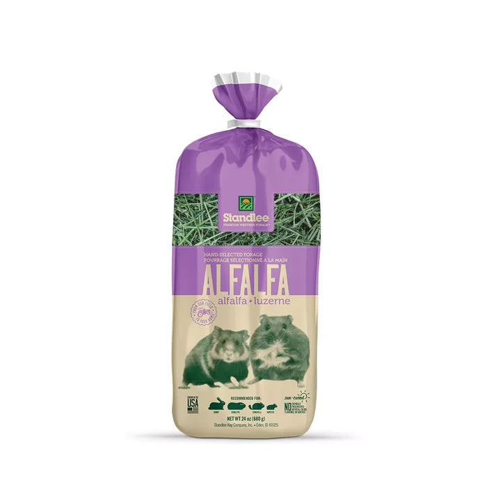 Standlee Premium Alfalfa Hay 24oz. Small Animal Forage High Fiber Natural USA