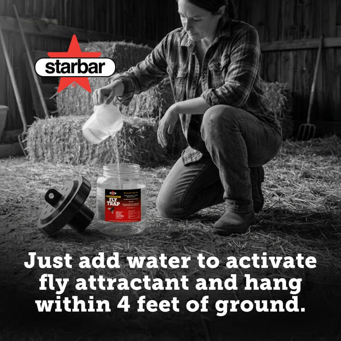 Starbar Captivator Fly Trap Reusable Insecticide-Free Fly Attractor 2-Pack