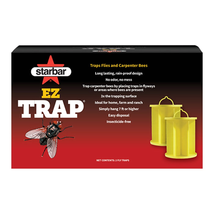 Starbar EZ Fly Trap Odor-Free Sticky Glue Trap Twin Pack Indoor Outdoor 2-Pack