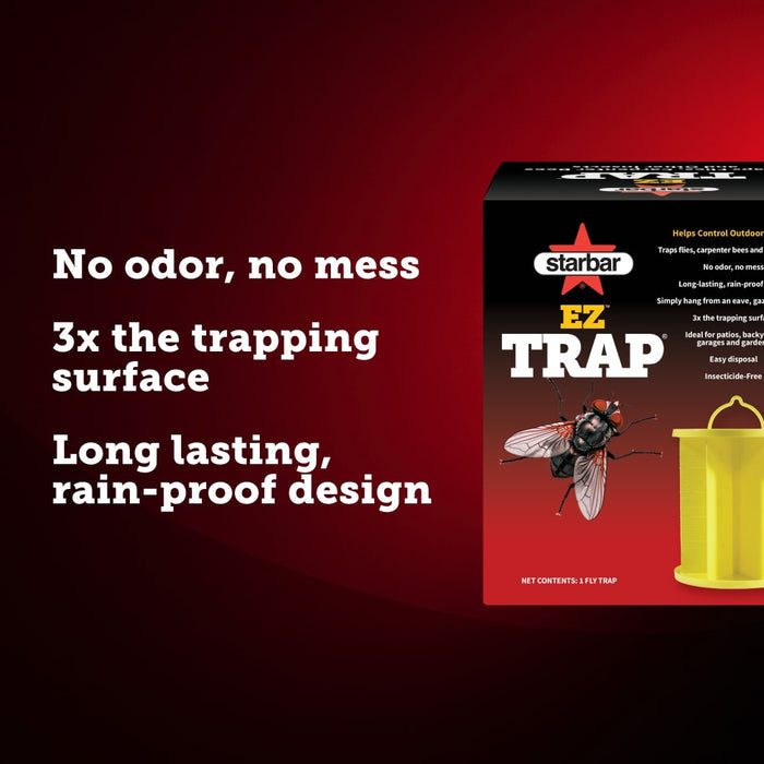 Starbar EZ Fly Trap Odor-Free Sticky Glue Trap Twin Pack Indoor Outdoor 2-Pack