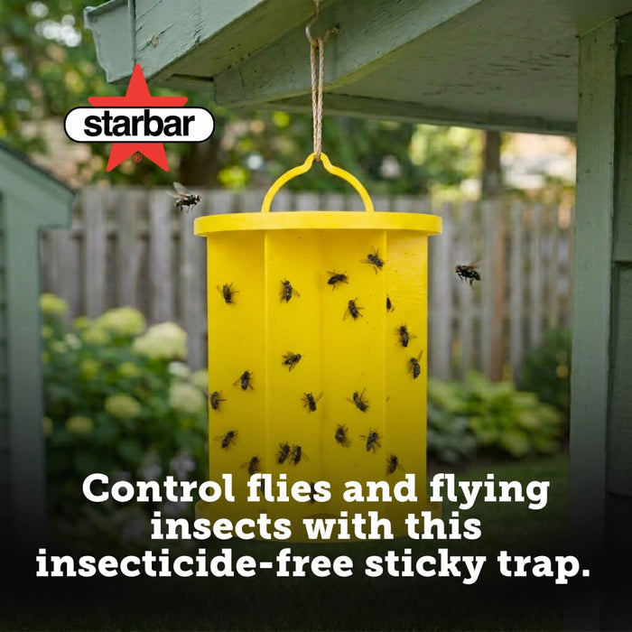 Starbar EZ Fly Trap Odor-Free Sticky Glue Trap Twin Pack Indoor Outdoor 2-Pack