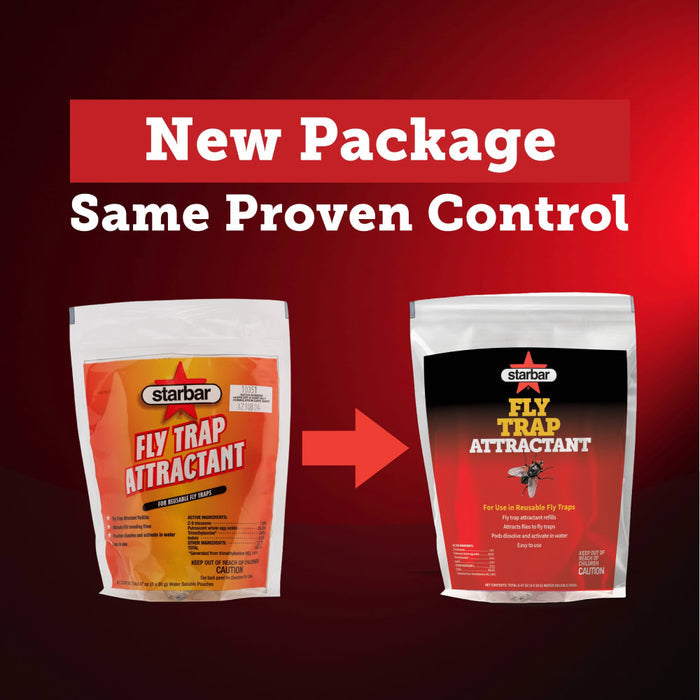 Starbar Fly Attractant For Reusable Fly Traps 8 Water-Soluble Pods