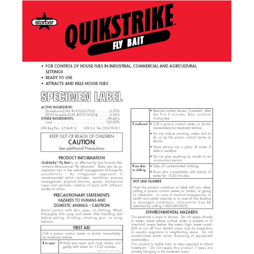 Starbar QuikStrike Scatter Fly Bait Barn & Farm Fly Control 1 lb.