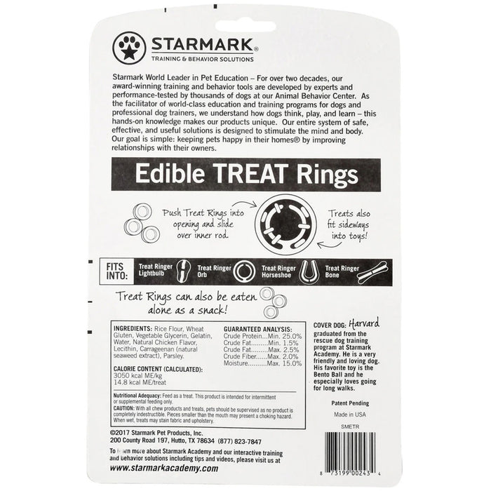 Starmark Edible Dog Treat Rings Chicken Flavor